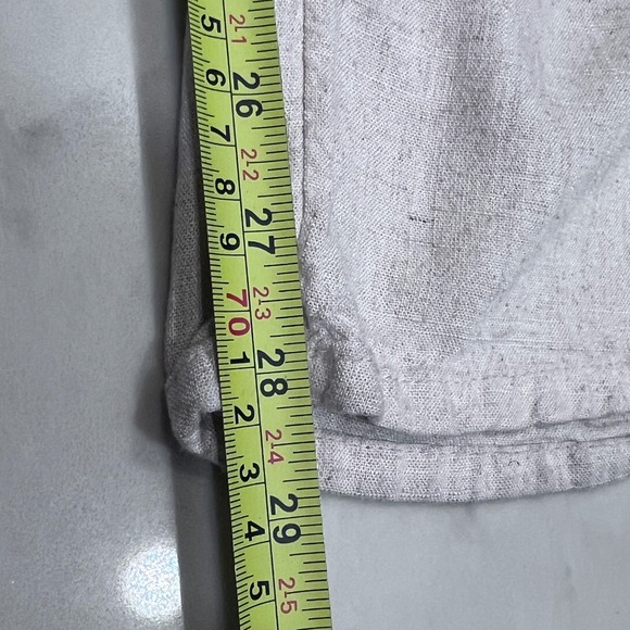 H&M DIVIDED Beige‎ Relaxed Casual Linen Blend Drawstring Pants Size Small - Picture 8 of 10